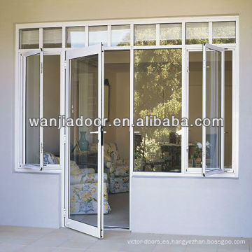 Fosan wanjia fabrica pvc de ventanas y puertas prefabricadas.